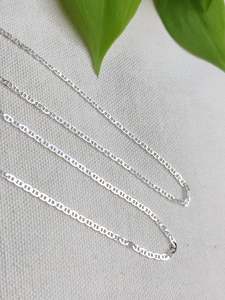 Sterling Silver Chain: Sterling Silver Mariner Chain