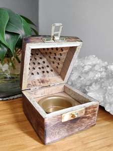 Wooden Box Incense Holder
