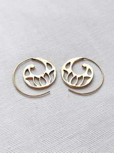 Gifts Under 10: Lotus Spiral Earrings