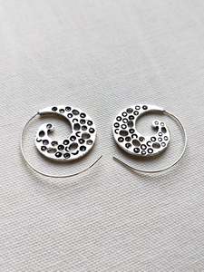 Patterned spiral Earrings