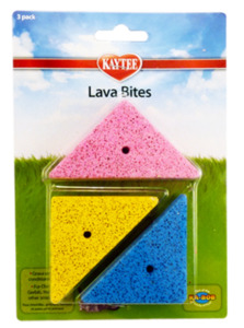 Chew Toys: Kaytee Lava Bites - 3 Pack