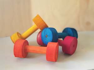 Chew Toys: Pine Dumbells | Perfect Chew Size for Chins