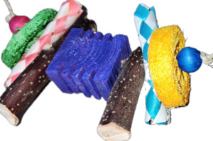 Chew Toys: Colourful Dinky Toss