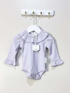 Bodysuits: BWNT Aster & Oak organic pointelle bodysuit - lavender (3-6m)