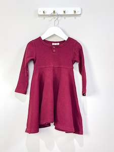 Karibou Kids long sleeve waffle dress (4y)