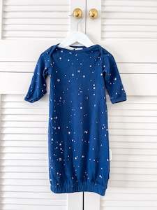 Woolbabe: Woolbabe merino cotton gown (0-3m)