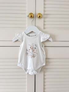 Aster Oak: Aster & Oak organic floral bodysuit (0-3m)