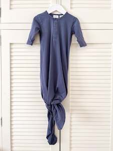 Burrow & Be organic knot gown (3-6m)