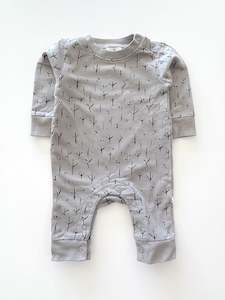 Burrow & Be organic steel & stones tommy romper (0-3m)