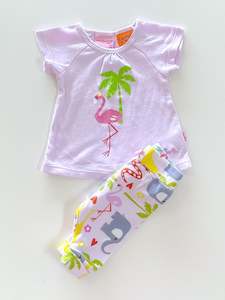 Peter Alexander: Peter Alexander flamingo PJ set (0-3m)