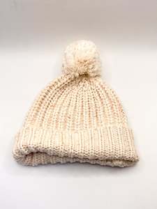 Jamie Kay knit beanie - apricot fleck (2y)