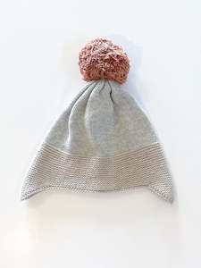 Wilson & Frenchy knit pom pom beanie (0-3m)