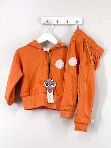 Brand New: BNWT The Girl Club smiley wide hem set (2y)