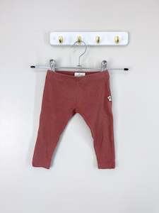 Last Chance Sale: Burrow & Be organic ribbed leggings (3-6m)