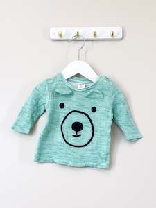 For The Babes: Seed bear long sleeve tee (0-3m)