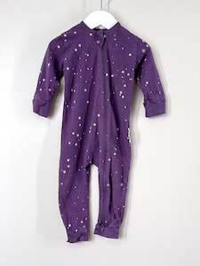 Merinos Thermals: Woolbabe merino cotton PJ suit (6-12m)