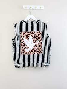 Jackets: Radicool fleece lined denim vest (10y)