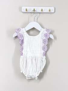 Bodysuits: Teeny Weeny muslin frill bodysuit (3-6m)