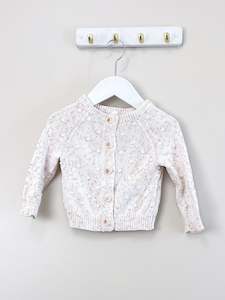 Jamie Kay dotty knit cardigan - candy sprinkles (6-12m)
