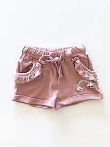 Aster Oak: Aster & Oak organic rainbow ruffle shorts (6-12m)