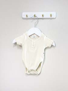 Burrow & Be organic ribbed bodysuit (newborn)