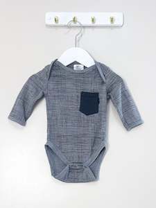 Little Flock Of Horrors merino bodysuit (3-6m)