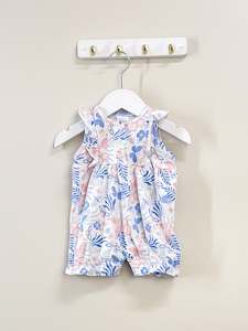 Teeny Weeny sleeveless frill romper (0-3m)