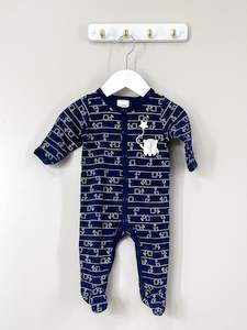 Little Bundle button onesie (0-3m)