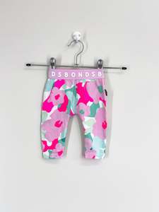 Bonds stretchies leggings - pink camo (newborn)