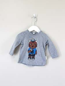Hux organic tiger tee (6-12m)