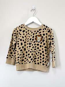 Hux organic leopard patch sweatshirt (4y)