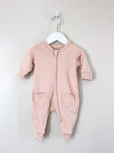 Wilson & Frenchy organic terry zipsuit (3-6m)