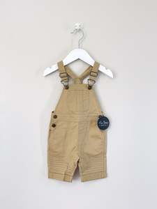 BNWT La Sienna tan shortalls (6-12m)