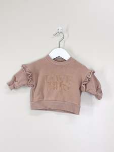 Bencer & Hazelnut love bug crew sweatshirt (3-6m)