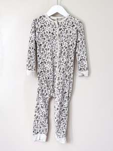 Woolbabe cotton merino PJ suit (3y)