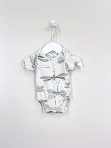 Burrow & Be organic bodysuit - dragonflies (0-3m)