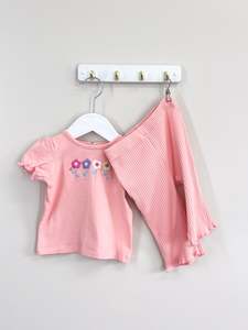 Teeny Weeny tee & flare leggings set (3-6m)
