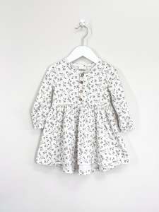 Dresses: Buck & Baa organic floral dress (1y)