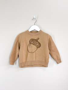 Knitwear: Buck & Baa organic acorn knit pullover (1y)