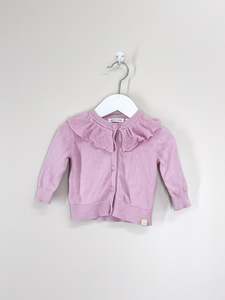 Country Road frill collar knit cardigan (3-6m)