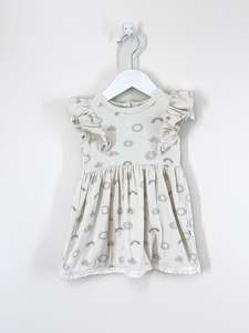 Aster & Oak organic flutter dress (1-2y)