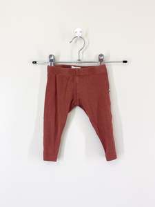 Burrow & Be organic rib leggings (3-6m)