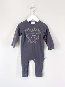 Minti: Minti some bunny loves you onesie (6-12m)