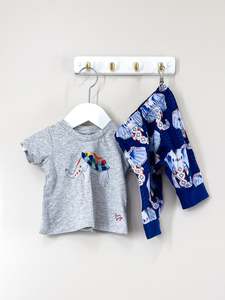 Peter Alexander elephant PJ set (0-3m)