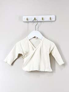 Quincy Mae organic wrap top (6-12m)