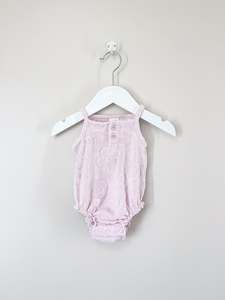 Seed Heritage: Seed terry flower romper (newborn)