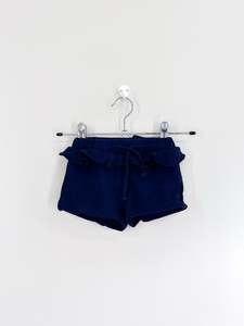 Seed Heritage: Seed frill shorts - navy (3-6m)