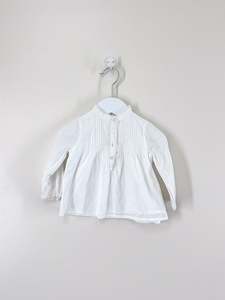 Ralph Lauren pintuck blouse (6m)