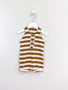 Goblin raw edge romper (6-12m)