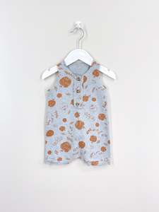 Goblin raw edge romper (6-12m)